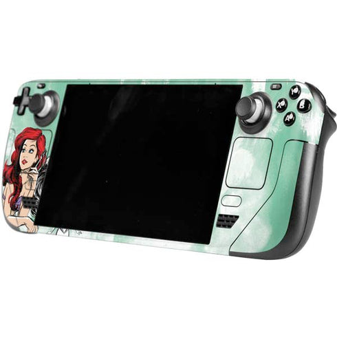 Disney Princess Ariel Sketch Art Steam Deck Handheld Gaming Computer Skin